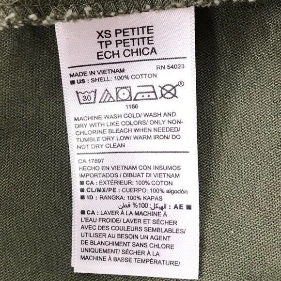 Women's Vintage Old Navy Green Gorpcore Utility Military Style Jacket / XS - Picture 7 of 7